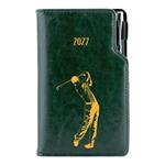Diář DESIGN týdenní kapesní 2027 český - zelená - Golf muž