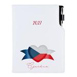 Diář DESIGN týdenní speciál A5 2027 - bílá - Česko - vlajka