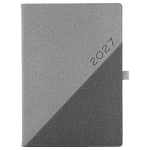 Diář DIEGO denní A4 2027 - šedá/šedá