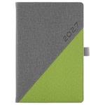 Diář DIEGO týdenní A5 2027 český - šedá/zelená
