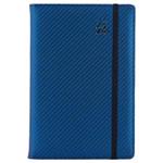 Diář ELASTIC denní B6 2024 polský - modrá/černá gumička