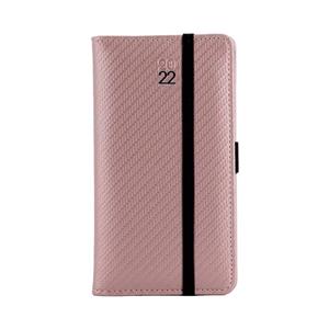 Diář ELASTIC týdenní kapesní 2022 slovenský - pudrová/černá gumička