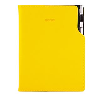 Diář Gap s propiskou týdenní A4 2016 český - žlutá