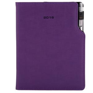 Diář Gap s propiskou týdenní B5 2016 polský - fialová