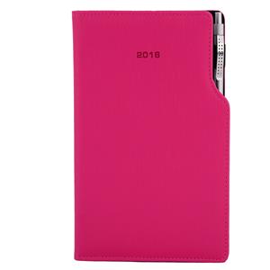 Diář Gap s propiskou týdenní kapesní 2016 český - růžová