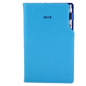 Diář Gap s propiskou týdenní kapesní 2016 český - tyrkysová/modrý vnitřek