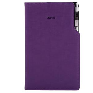 Diář Gap s propiskou týdenní kapesní 2016 polský - fialová