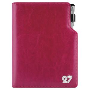 Diář GEP CRYSTAL s propiskou týdenní B6 2027 - nachová