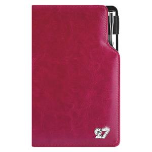 Diář GEP CRYSTAL s propiskou týdenní kapesní 2027 polský - nachová