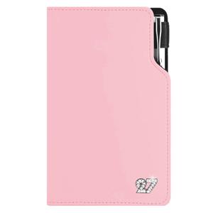 Diář GEP CRYSTAL s propiskou týdenní kapesní 2027 polský - světle růžová