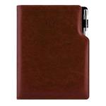 Diář GEP s propiskou denní A5 2027 český - hnědá