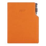 Diář GEP s propiskou denní A5 2027 český - oranžová
