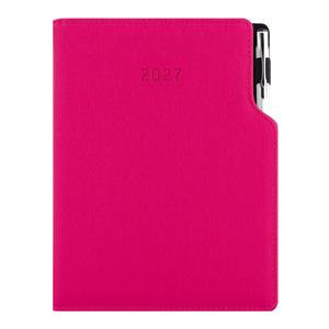 Diář GEP s propiskou denní A5 2027 český - růžová