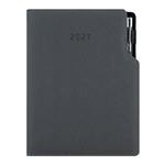 Diář GEP s propiskou denní A5 2027 český - šedá