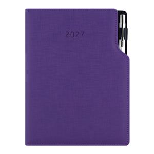 Diář GEP s propiskou denní A5 2027 slovenský - fialová