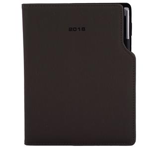 Diář GEP s propiskou denní B6 2016 polský - šedá
