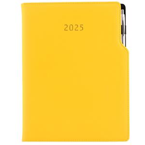 Diář GEP s propiskou týdenní A4 2025 - žlutá