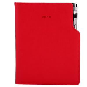 Diář GEP s propiskou týdenní A5 2016 slovenský - červená pastelová