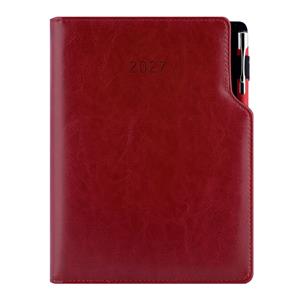 Diář GEP s propiskou týdenní B5 2027 - bordó