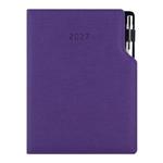 Diář GEP s propiskou týdenní B5 2027 - fialová