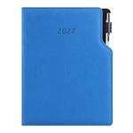 Diář GEP s propiskou týdenní B5 2027 - modrá pastelová