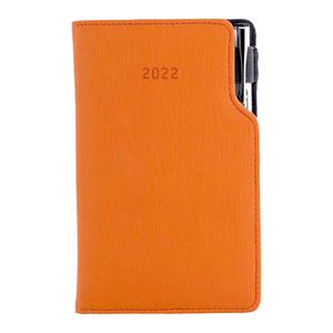 Diář GEP s propiskou týdenní kapesní 2022 polský - oranžová