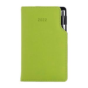 Diář GEP s propiskou týdenní kapesní 2022 polský - světle zelená