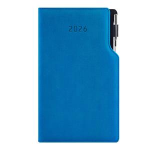 Diář GEP s propiskou týdenní kapesní 2026 polský - modrá pastelová