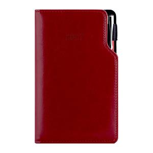 Diář GEP s propiskou týdenní kapesní 2027 český - bordó