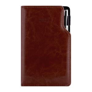 Diář GEP s propiskou týdenní kapesní 2027 český - hnědá