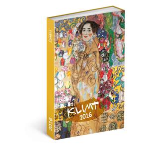 Diář Gustav Klimt týdenní B6 magnetický 2016