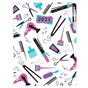 Diář KADEŘNICKÝ Hairdresser - DESIGN denní A4 2023