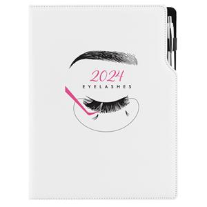 Diář KOSMETICKÝ Eyelashes - DESIGN denní A4 2024 polský