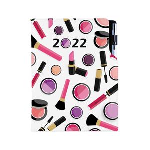 Diář KOSMETICKÝ Make up - DESIGN denní B6 2022