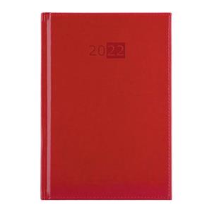Diář LIBRA týdenní A5 2022 český - červená