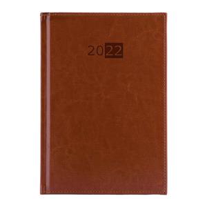 Diář LIBRA týdenní A5 2022 český - hnědá