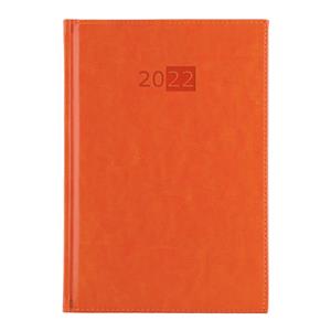 Diář LIBRA týdenní A5 2022 český - oranžová