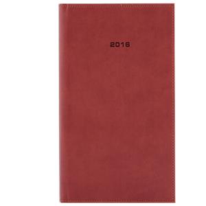 Diář LIBRA týdenní kapesní 2016 český - hnědá