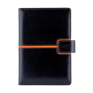 Diář MAGNETIC denní A5 2022 český - černá/oranžová