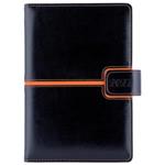 Diář MAGNETIC denní A5 2027 český - černá/oranžová