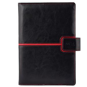 Diář Magnetic denní B6 2016 polský - černá/červená