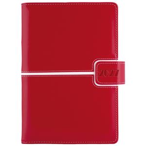 Diář MAGNETIC denní B6 2027 - červená/bílá