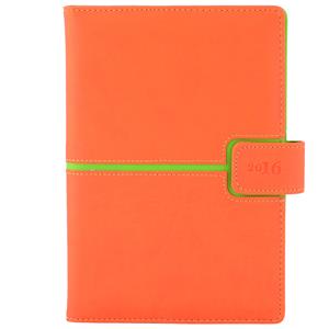 Diář Magnetic týdenní A5 2016 slovenský - oranžová/zelená