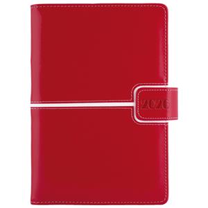 Diář MAGNETIC týdenní A5 2026 slovenský - červená/bílá