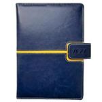 Diář MAGNETIC týdenní A5 2027 český - tmavě modrá/žlutá