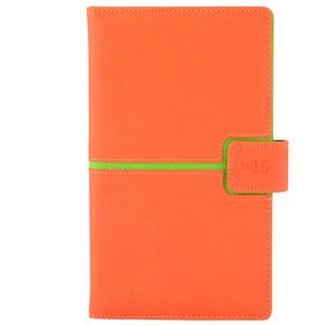 Diář Magnetic týdenní kapesní 2016 polský - oranžová/zelená