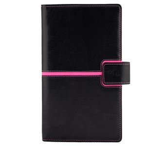 Diář Magnetic týdenní kapesní 2016 slovenský - černá/růžová