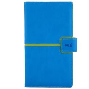 Diář Magnetic týdenní kapesní 2016 slovenský - modrá/zelená