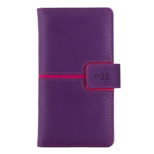 Diář MAGNETIC týdenní kapesní 2022 polský - fialová/růžová