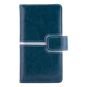 Diář MAGNETIC týdenní kapesní 2022 polský - modrá/stříbrná